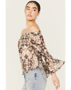 Shyanne Women's Off The Shoulder Chiffon Blouse 9 Shyanne Women's Off The Shoulder Chiffon Blouse -Shyanne Apparel Shop 2000386672 200 P2