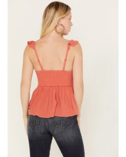 Shyanne Women's Floral Fluttered Tank Top  -Shyanne Apparel Shop 2000386805 644 P4