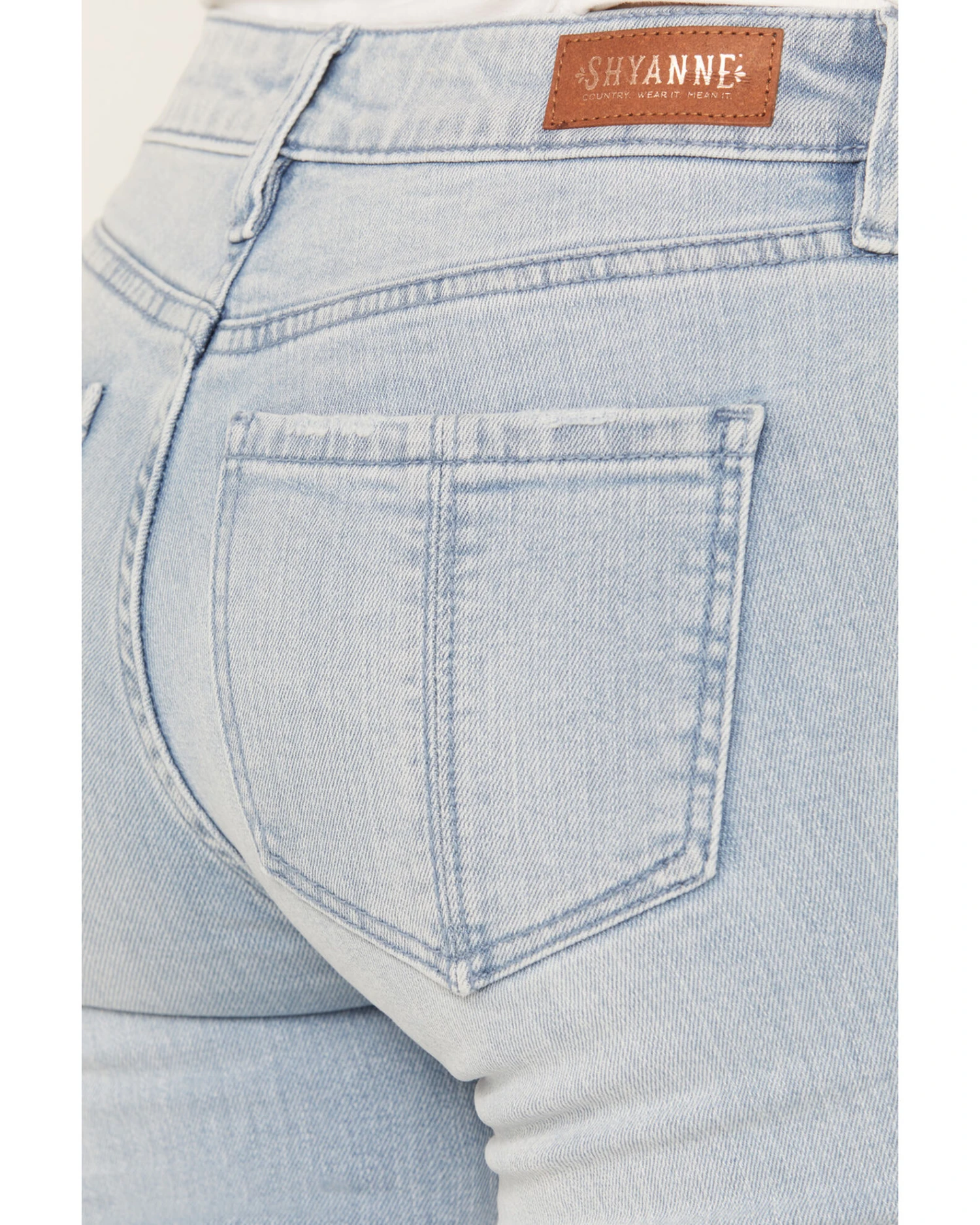 Shyanne Women's Senita Light Medium Wash Low Rise Bootcut Jeans 4 Shyanne Women's Senita Light Medium Wash Low Rise Bootcut Jeans - Image 2