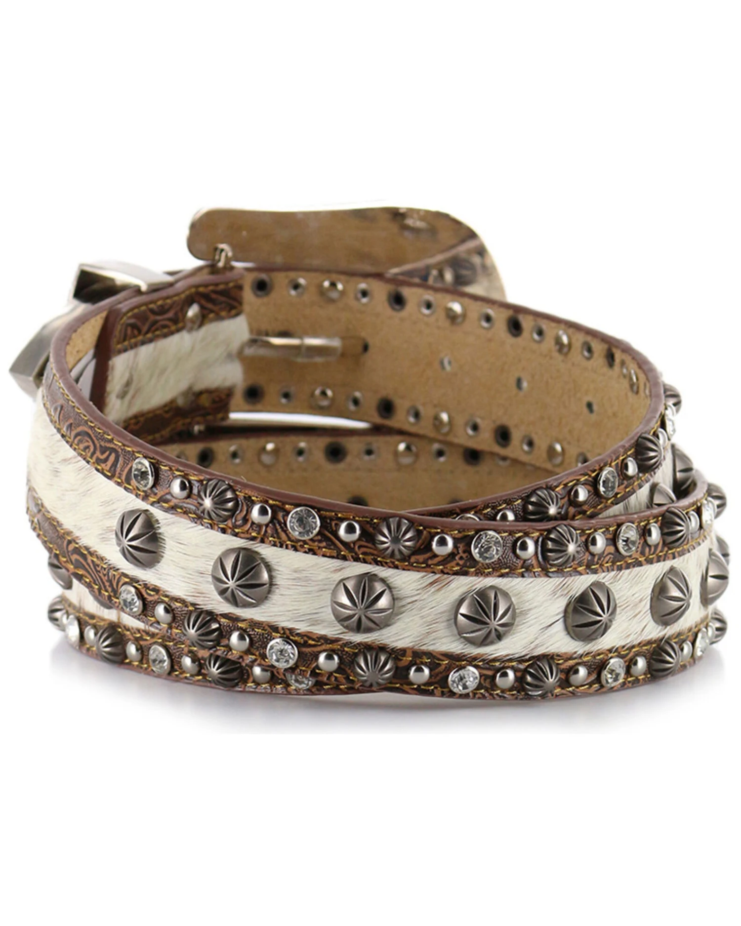 Shyanne Women's Hair-on-Hide Concho Belt 5 Shyanne Women's Hair-on-Hide Concho Belt - Image 3