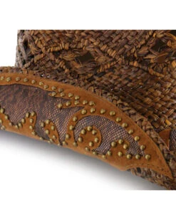 Shyanne® Women's Embellished Brim Straw Hat -Shyanne Apparel Shop 281CK1 41 D2